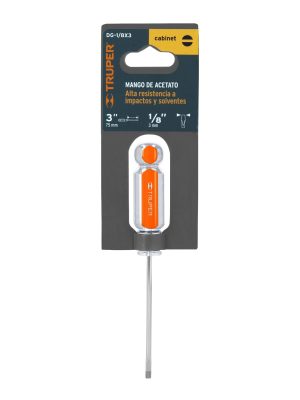 DG-1-8X3E1.jpg 14014 - Desarmador cabinet 1/8' x 3' mango de acetato, Truper