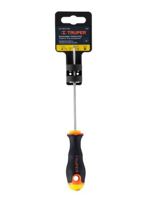 18549 - Desarmador cabinet 1/8' x 4-1/2' mango Comfort Grip, Truper