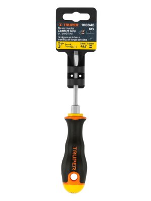 DG-3-16X3BE1.jpg 100840 - Desarmador cabinet 3/16 x 3' mango Comfort Grip, Truper