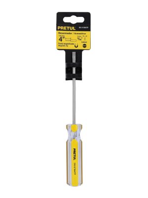 21467 - Desarmador cabinet 3/16 x 4' mango de PVC, Pretul