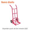 44476 - Diablo de carga de 200 kg, ruedas sólidas, balero sencillo
