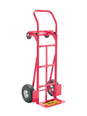 42710 - Diablo de carga de 385 kg, de plataforma, ruedas neumáticas