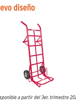 44479 - Diablo de carga de 450 kg, ruedas sólidas, doble balero