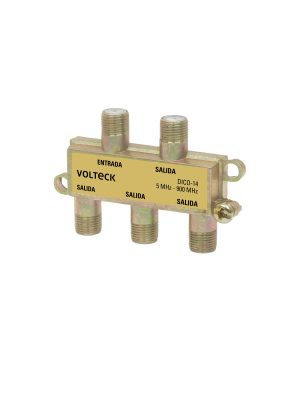 48477 - Divisor coaxial de 1 entrada y 4 salidas, Volteck