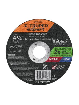 11899 - Disco Tipo 41 de 4-1/2' x 1 mm corte fino de metal, Expert