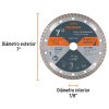 12981 - Disco de diamante de 7' x 2.8 mm, rin turbo, TRUPER