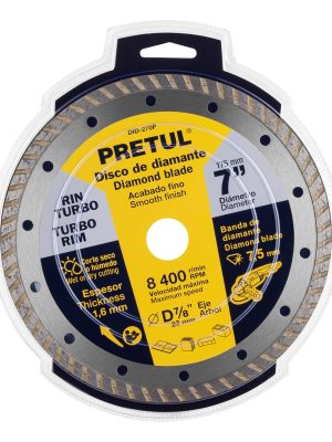 DID-270PE1.jpg 27018 - Disco de diamante de 7' x 1.6 mm, rin turbo, PRETUL