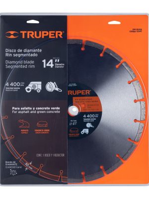 12547 - Disco de diamante de 14' x 2.8 mm, corte asfalto y concreto