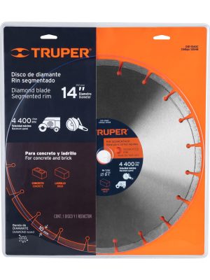 12548 - Disco de diamante de 14' x 2.8 mm, corte ladrillo y concreto