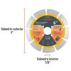 103789 - Disco de diamante para ranuradora de concreto de 5', TRUPER
