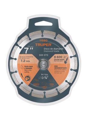 DID-370E1.jpg 11580 - Disco de diamante de 7' x 2.5 mm, rin segmentado, TRUPER