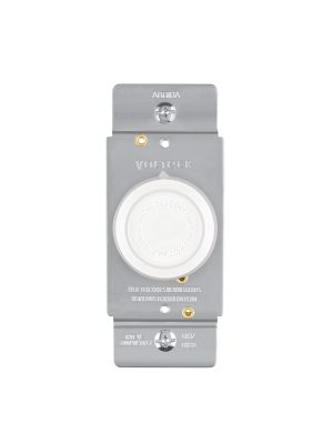 47723 - Atenuador de luz giratorio, Standard, blanco, Volteck