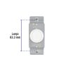 47723 - Atenuador de luz giratorio, Standard, blanco, Volteck