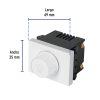 47054 - Dimmer giratorio, 1.5 módulos, línea Española, color blanco