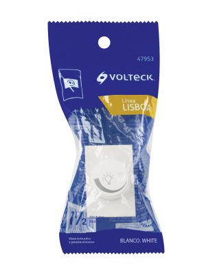 DIM15-LBE1.jpg 47953 - Dimmer giratorio blanco de 1.5 módulos, línea Lisboa