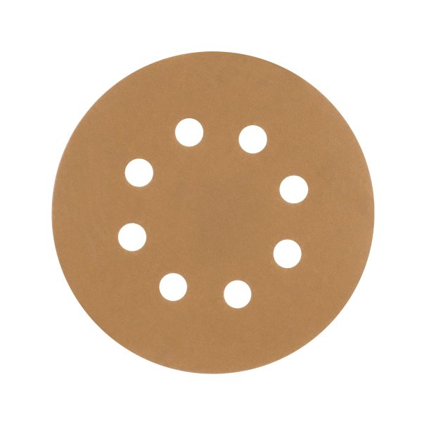 103314 - Paquete c/5 discos de lija 5' grano 220, 8 perforaciones