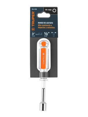14134 - Desarmador de caja 1/2' mango de acetato, Truper