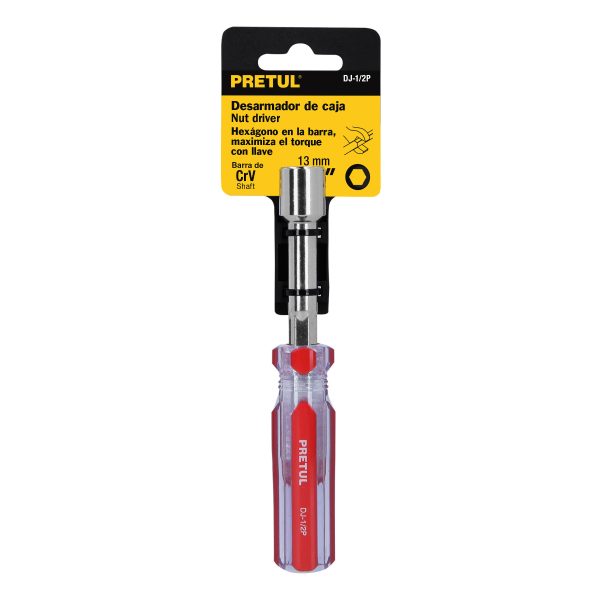 29993 - Desarmador de caja 1/2' mango de PVC, Pretul