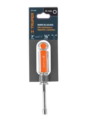 14122 - Desarmador de caja 1/4' mango de acetato, Truper