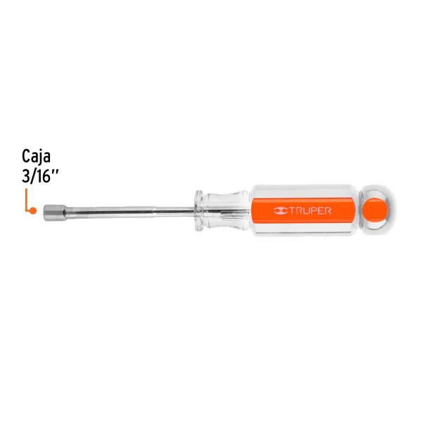 14119 - Desarmador de caja 3/16' mango de acetato, Truper