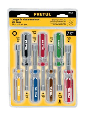 DJ-7PE1.jpg 21420 - Juego de 7 desarmadores de caja mango de PVC, Pretul