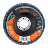 11675 - Disco laminado 4-1/2', grano 120 centro 7/8', fibra, TRUPER