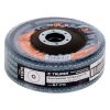 11675 - Disco laminado 4-1/2', grano 120 centro 7/8', fibra, TRUPER