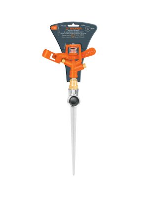 10327 - Aspersor metálico 11' una vía, doble chorro, estaca metálica