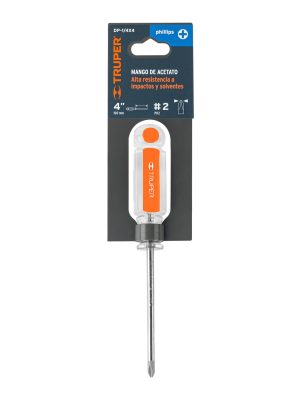 DP-1-4X4E1.jpg 14074 - Desarmador de cruz 1/4' x 4' mango de acetato, Truper