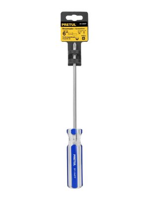21477 - Desarmador de cruz 1/4 x 6' mango de PVC, Pretul