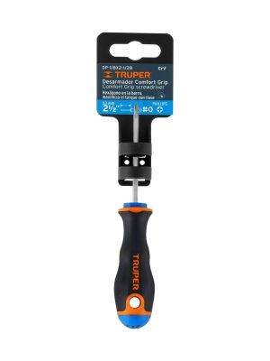 18547 - Desarmador de cruz 1/8' x 2-1/2' mango Comfort Grip, Truper