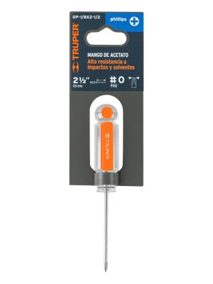 DP-1-8X2-1-2E1.jpg 14050 - Desarmador de cruz 1/8' x 2-1/2' mango de acetato, Truper