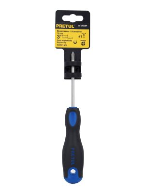 21493 - Desarmador de cruz 3/16' x 3' mango Comfort Grip, Pretul