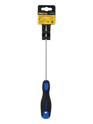 21494 - Desarmador de cruz 3/16' x 6' mango Comfort Grip, Pretul