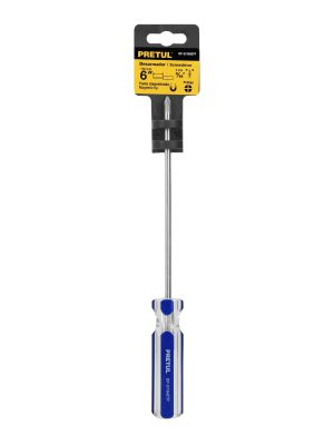 21472 - Desarmador de cruz 3/16 x 6' mango de PVC, Pretul