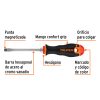 13998 - Desarmador plano 1/4' x 4' mango Comfort Grip, Truper