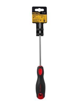 21481 - Desarmador plano 1/4' x 4'mango Comfort Grip, Pretul