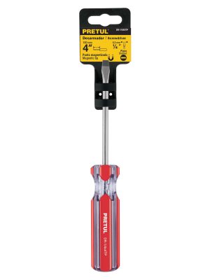 DR-1-4X4TPE1.jpg 21459 - Desarmador plano 1/4 x 4' mango de PVC, Pretul