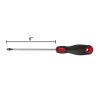 21484 - Desarmador plano 1/4' x 6'mango Comfort Grip, Pretul