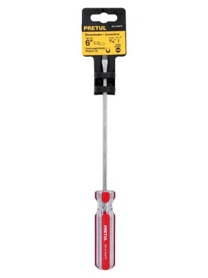 DR-3-16X6TPE1.jpg 21457 - Desarmador plano 3/16 x 6' mango de PVC, Pretul