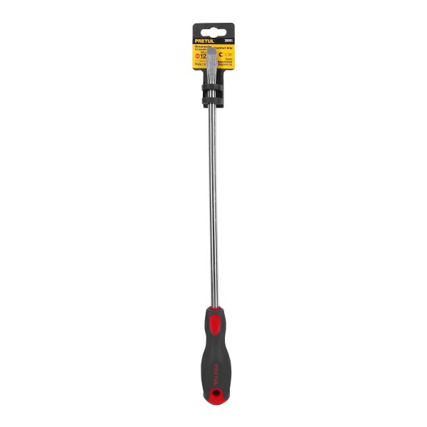 28081 - Desarmador plano 3/8' x 12' mango Comfort Grip, Pretul