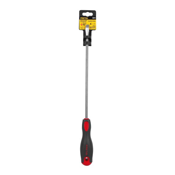 28079 - Desarmador plano 5/16' x 10' mango Comfort Grip, Pretul