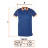 69965 - Playera polo performance para hombre, azul, CH, Truper