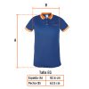 69968 - Playera polo performance para hombre, azul, EG, Truper