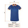 69969 - Playera polo performance para hombre, azul, EEG, Truper
