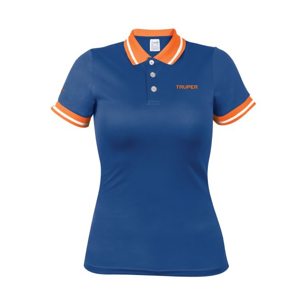 69970 - Playera polo performance para mujer, azul, CH, Truper