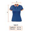 69970 - Playera polo performance para mujer, azul, CH, Truper