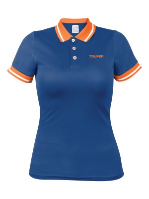 69972 - Playera polo performance para mujer, azul, G, Truper