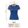 69972 - Playera polo performance para mujer, azul, G, Truper