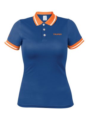 69971 - Playera polo performance para mujer, azul, M, Truper